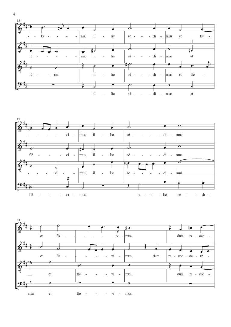 Super flumina Babylonis(混声) 合唱楽譜の出版 −東京国際合唱機構−